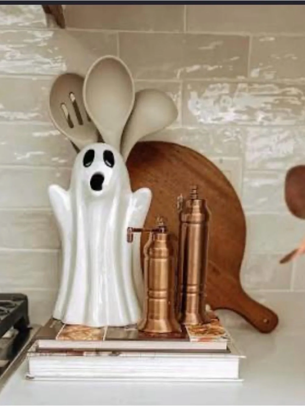 NEW Halloween White Ghost Pitcher or Vase